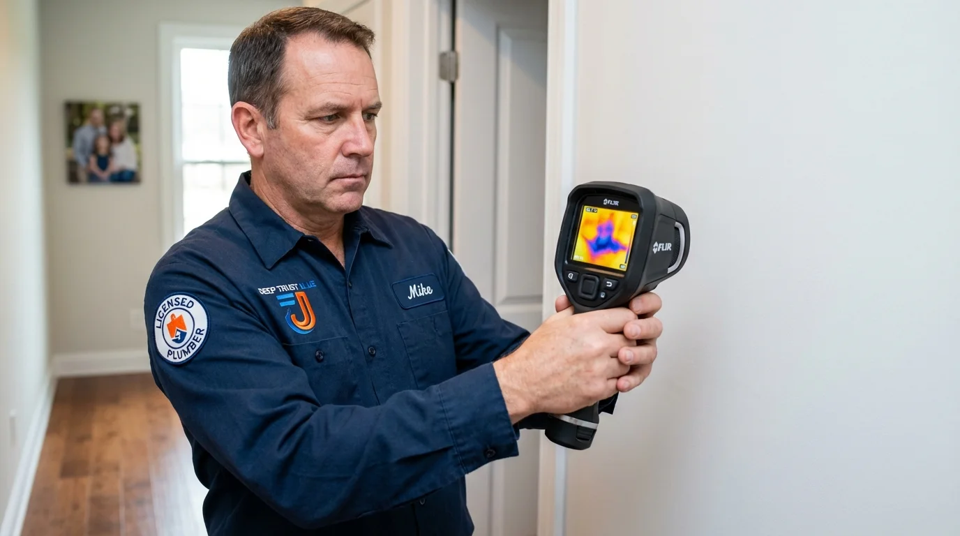 Thermal imaging leak detection by Johns Plumbing LLC in Windsor